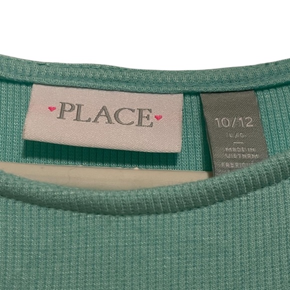 Children’s Place Light Blue Short Sleeve Floral Spring Dress Size 10/12 - Picture 4 of 6